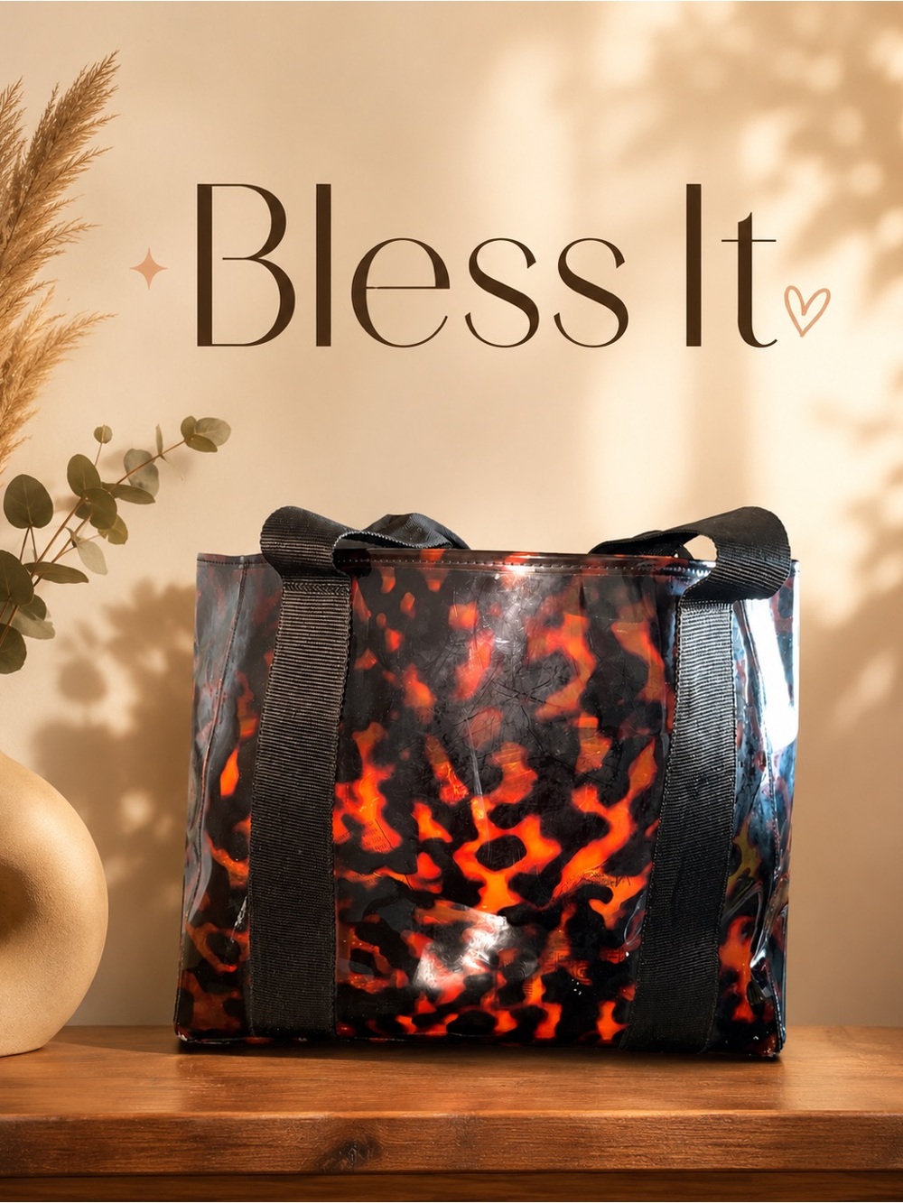 Full Bless it Bag includes Tortoiseshell Tote Bag